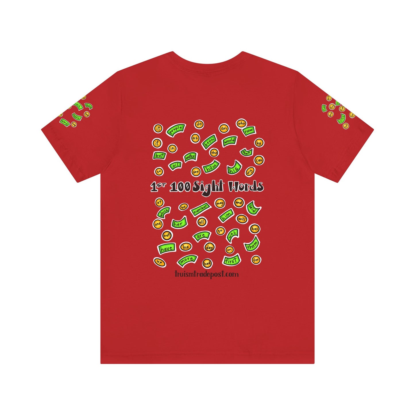 1-100 Print Rich: High-Frequency Fry Sight Words (Adult Tee)