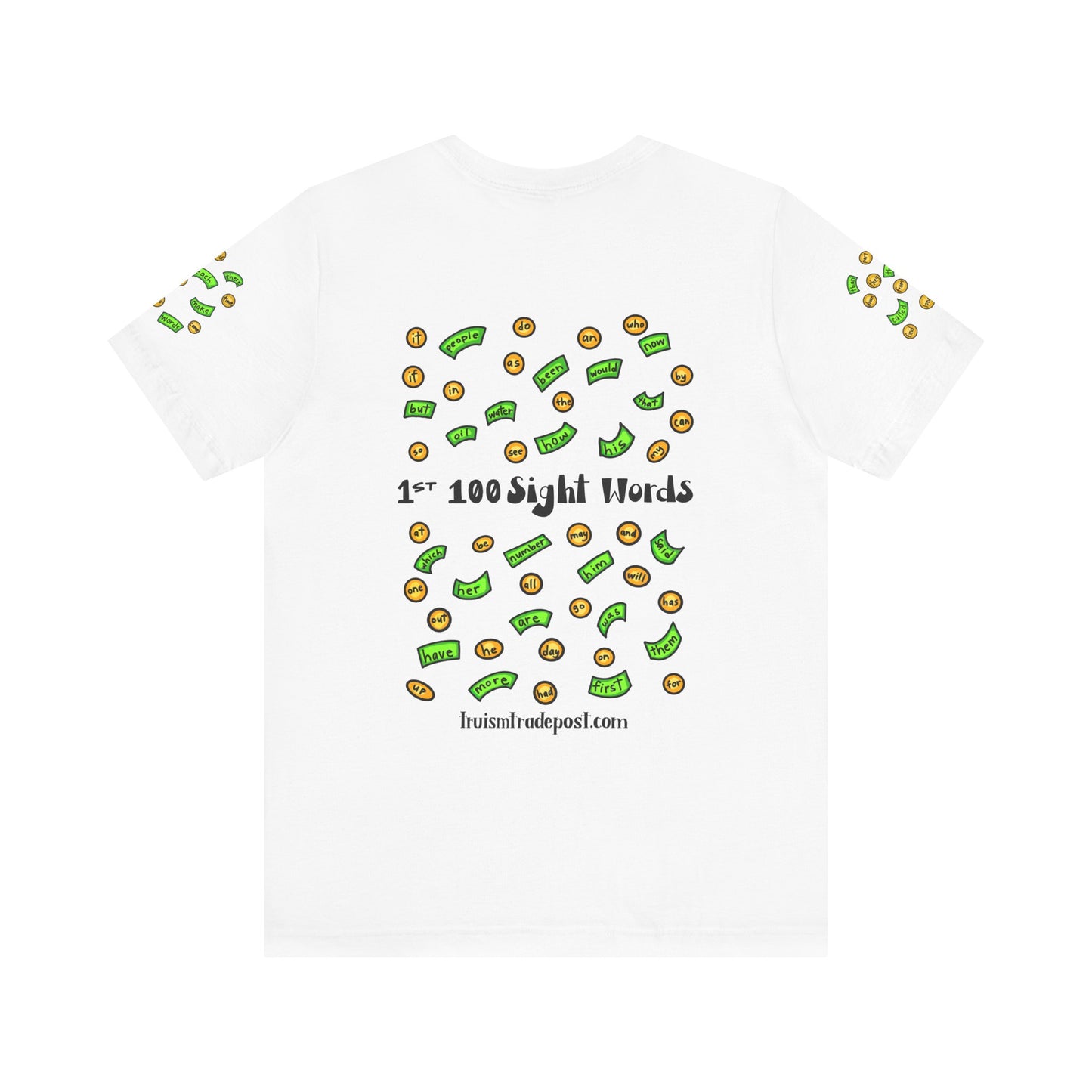 1-100 Print Rich: High-Frequency Fry Sight Words (Adult Tee)