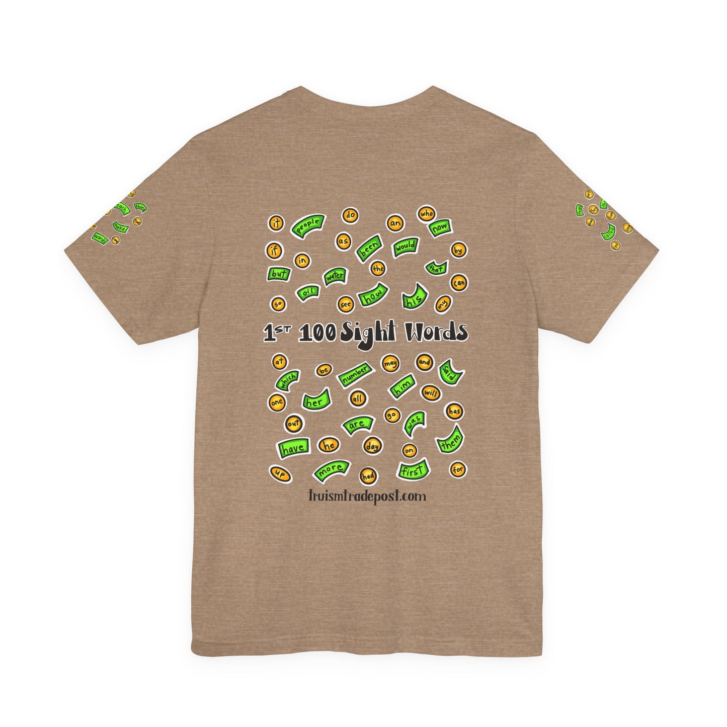 1-100 Print Rich: High-Frequency Fry Sight Words (Adult Tee)