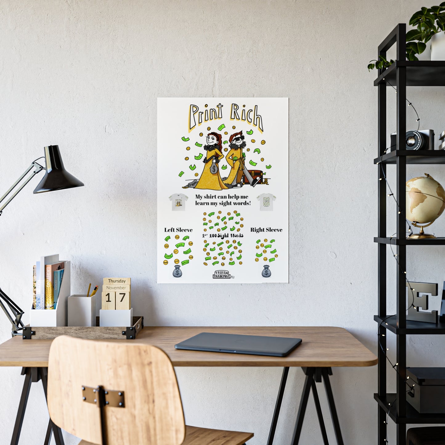 1-100 Print Rich: High-Frequency Fry Sight Words (Gloss Poster)