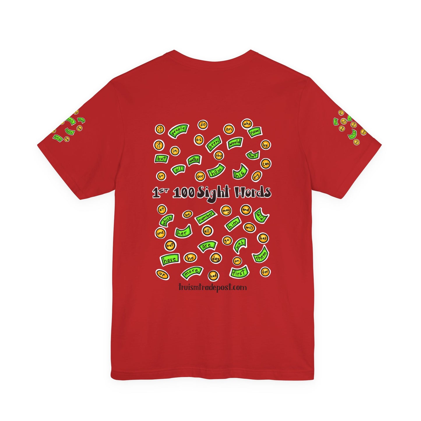 1-100 Print Rich: High-Frequency Fry Sight Words (Adult Tee)