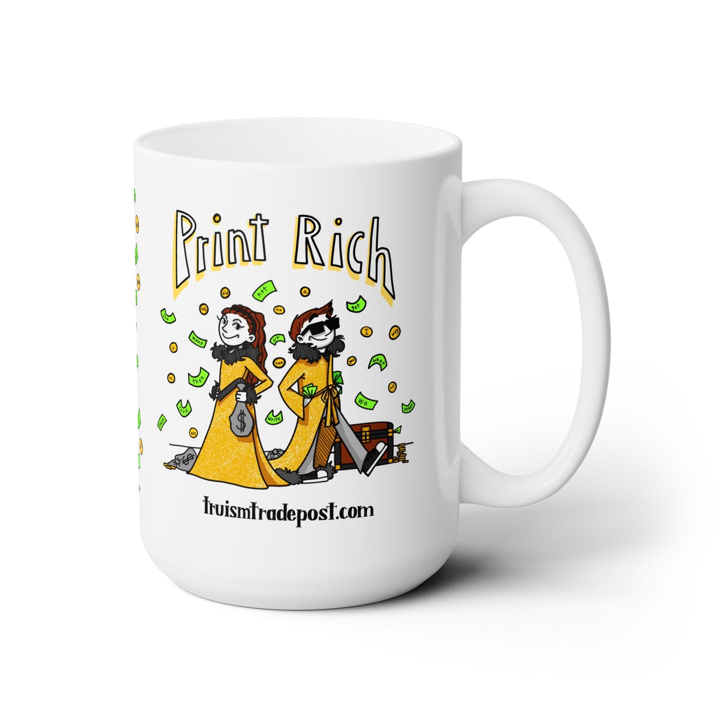 1-100 Print Rich: High-Frequency Fry Sight Words (Ceramic Mug 15oz)