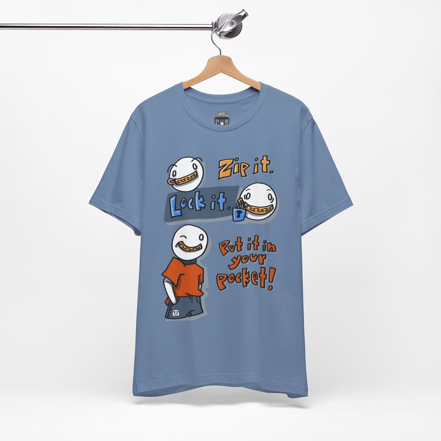 Zip it. Lock it. Put it in Your Pocket! (Adult Tee)