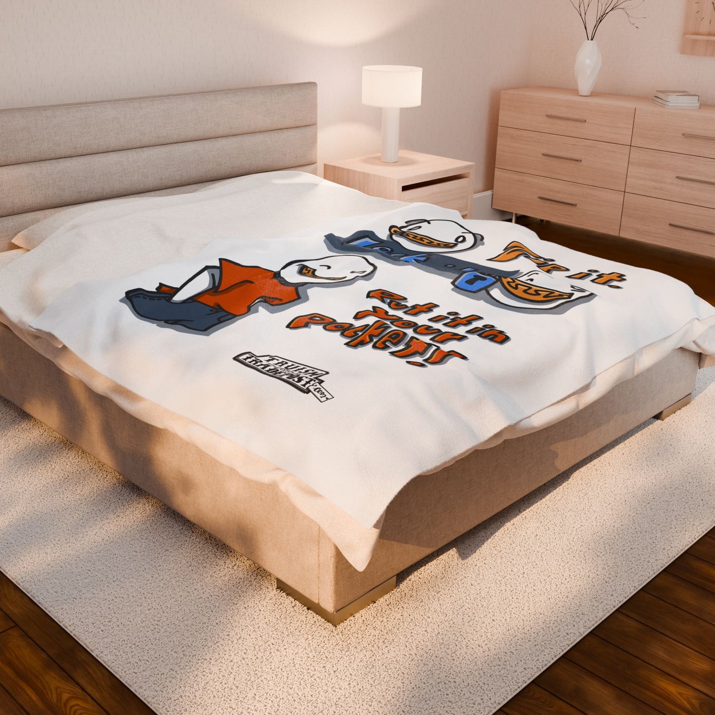 Zip it. Lock it. Put it in your pocket! (Plush Blanket)