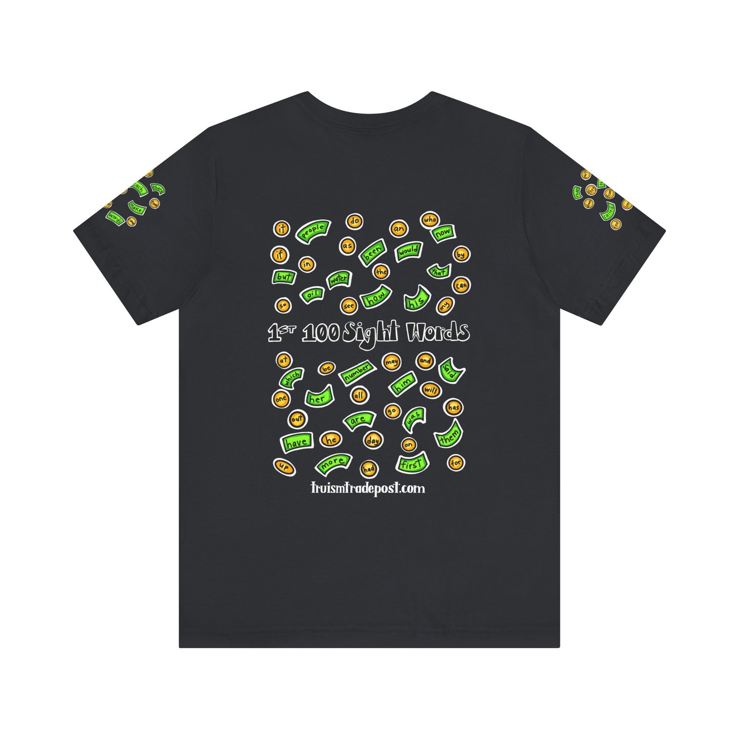 1-100 Print Rich: High-Frequency Fry Sight Words (Adult Tee)
