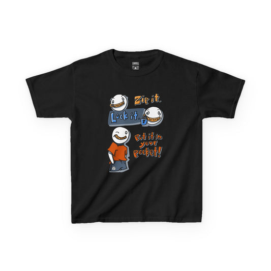 Zip It. Lock it. Put it in your pocket! (Kids Tee)