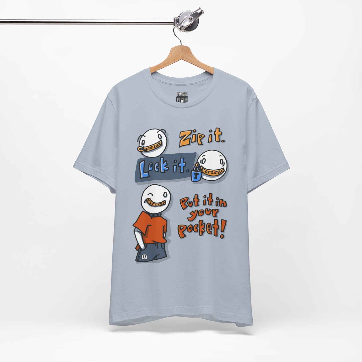 Zip it. Lock it. Put it in Your Pocket! (Adult Tee)