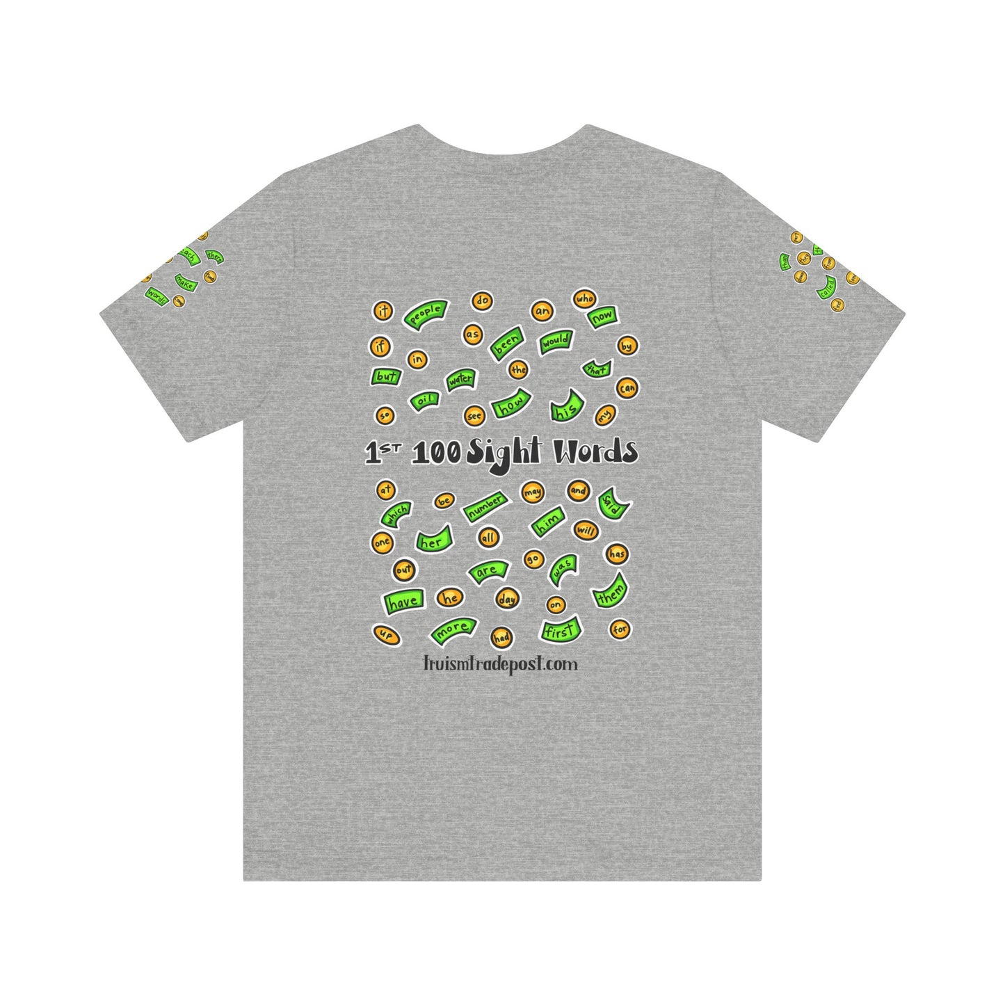 1-100 Print Rich: High-Frequency Fry Sight Words (Adult Tee)