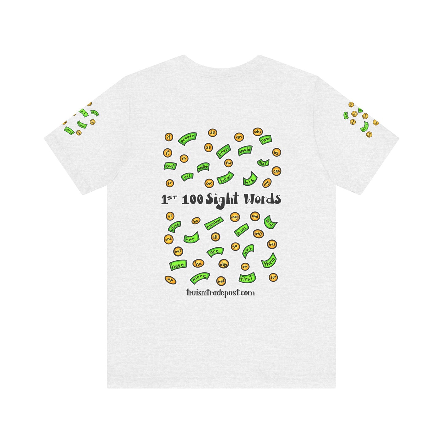1-100 Print Rich: High-Frequency Fry Sight Words (Adult Tee)