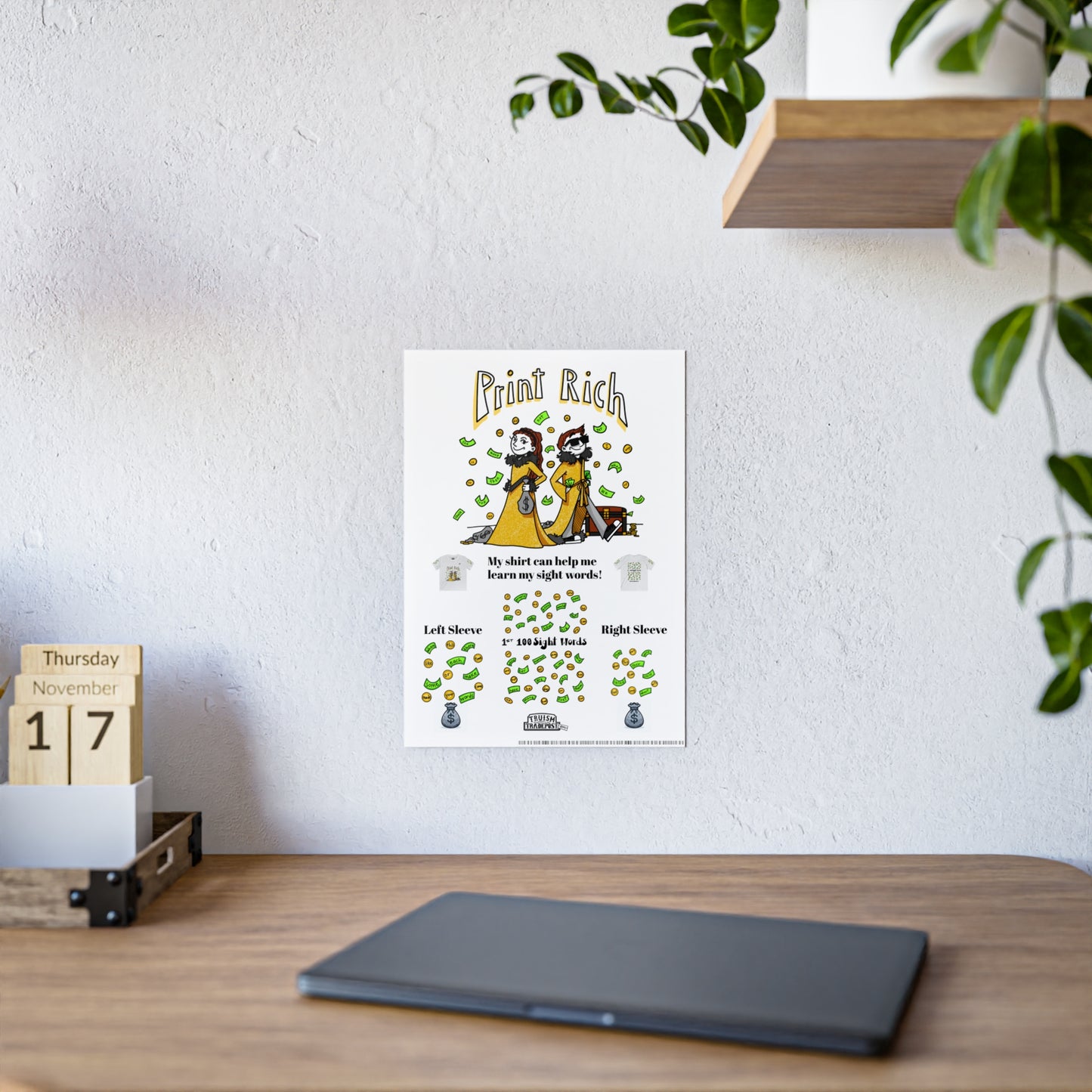1-100 Print Rich: High-Frequency Fry Sight Words (Gloss Poster)
