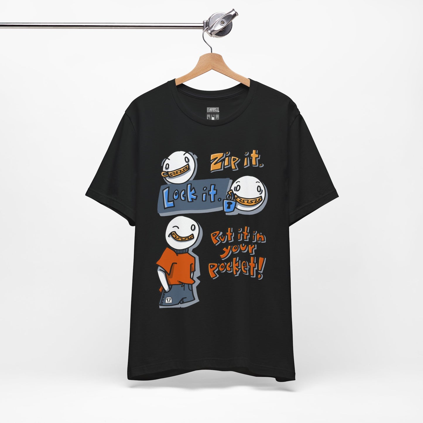Zip it. Lock it. Put it in Your Pocket! (Adult Tee)