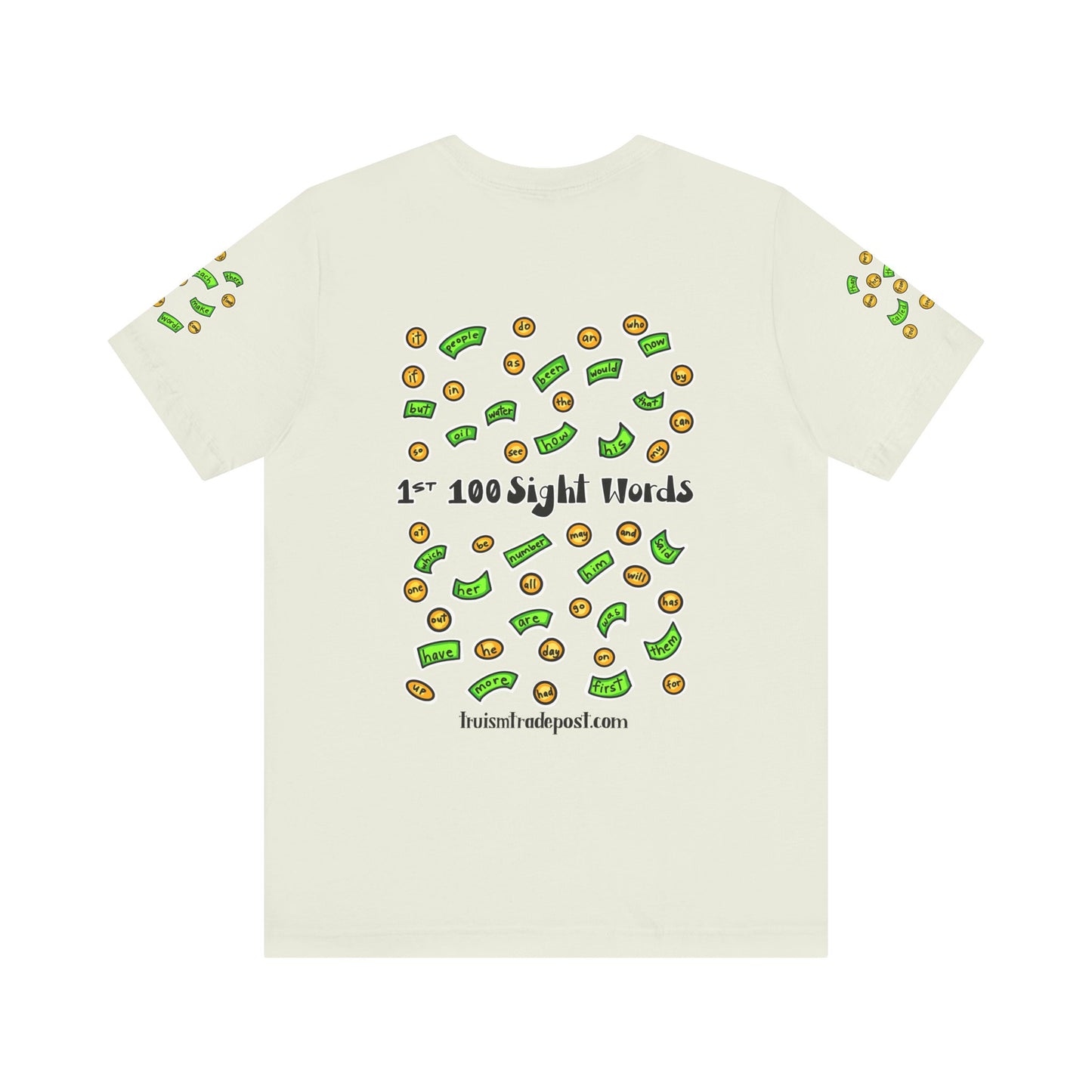 1-100 Print Rich: High-Frequency Fry Sight Words (Adult Tee)