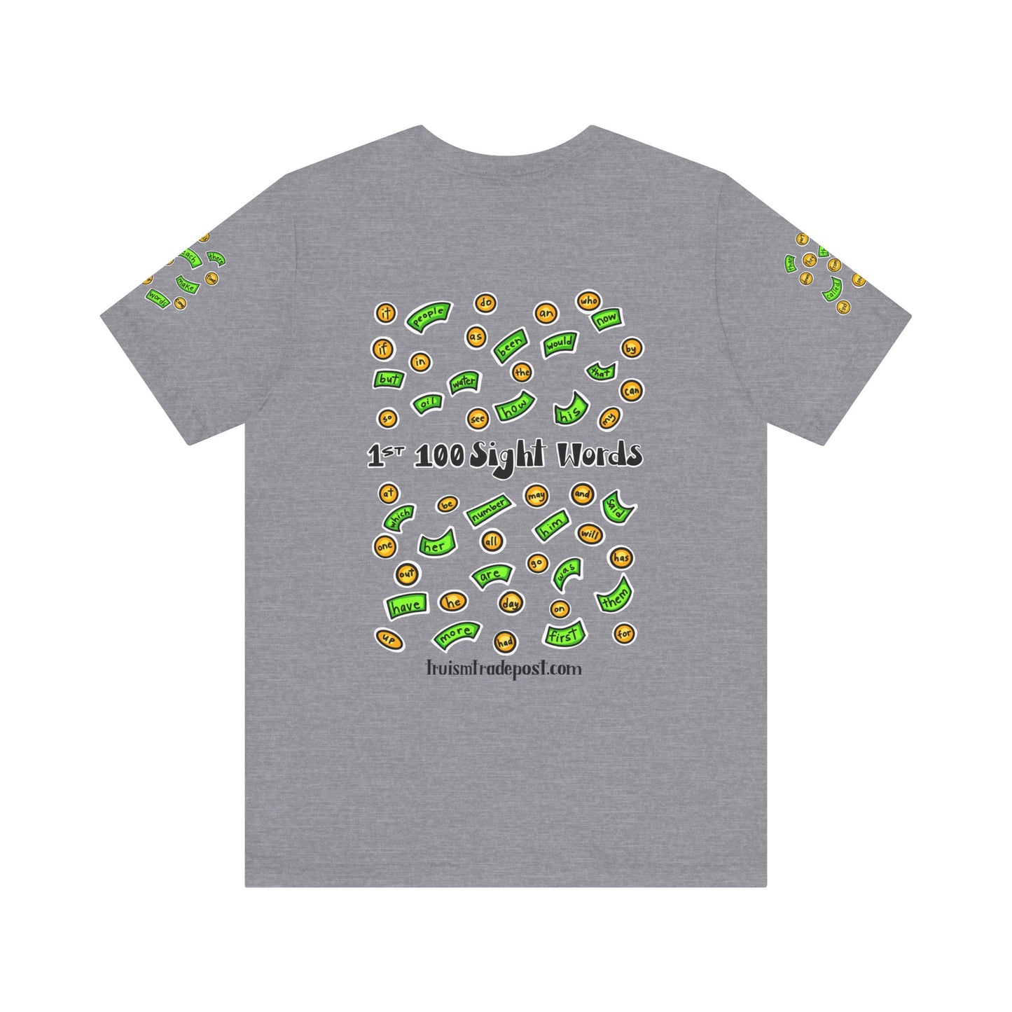 1-100 Print Rich: High-Frequency Fry Sight Words (Adult Tee)