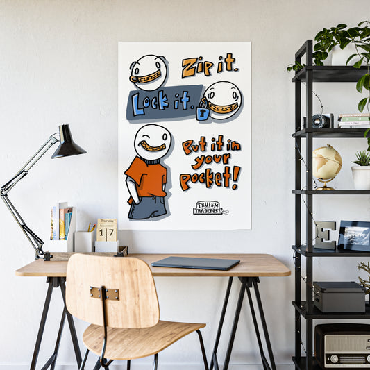 Zip it. Lock it. Put it in you pocket! (Gloss Poster)