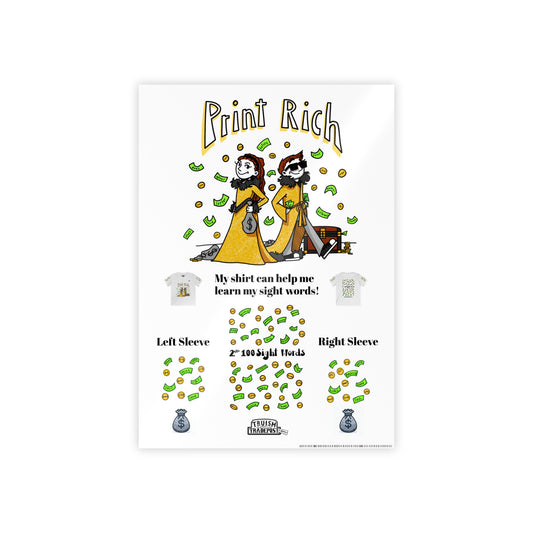 101-200 Print Rich: High-Frequency Fry Sight Words (Gloss Poster)