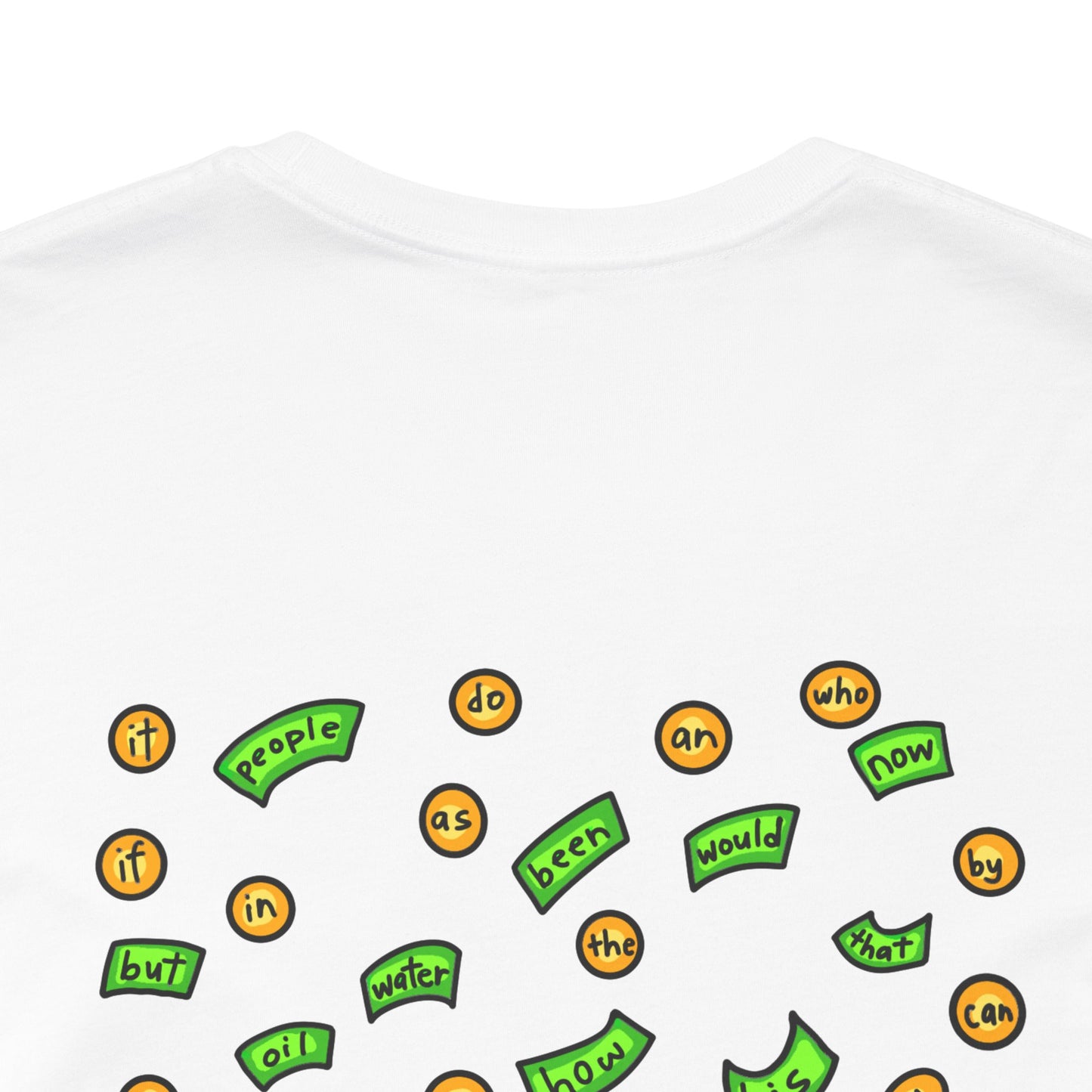 1-100 Print Rich: High-Frequency Sight Words (Adult Tee)