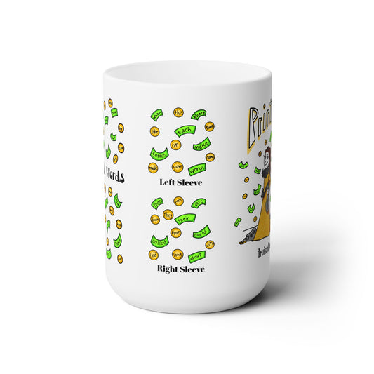 1-100 Print Rich: High-Frequency Fry Sight Words (Ceramic Mug 15oz)