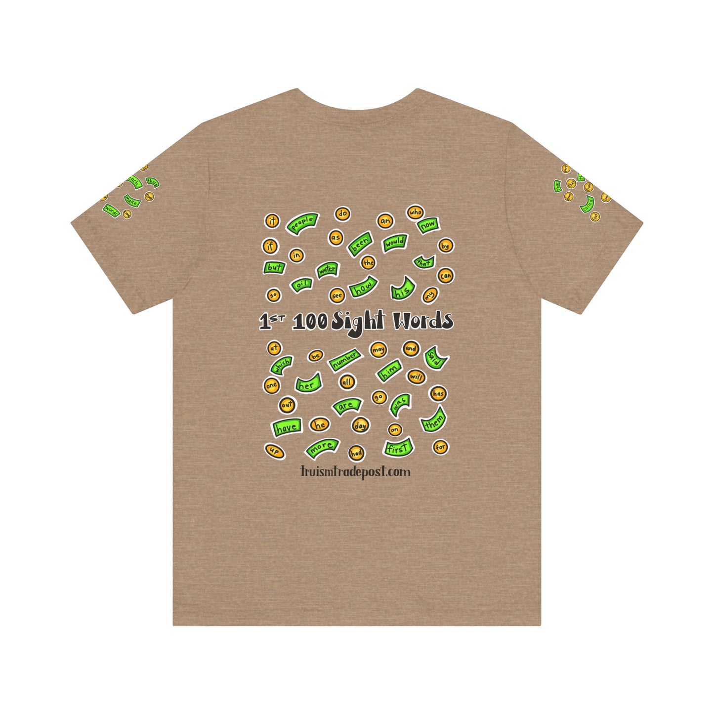 1-100 Print Rich: High-Frequency Sight Words (Adult Tee)