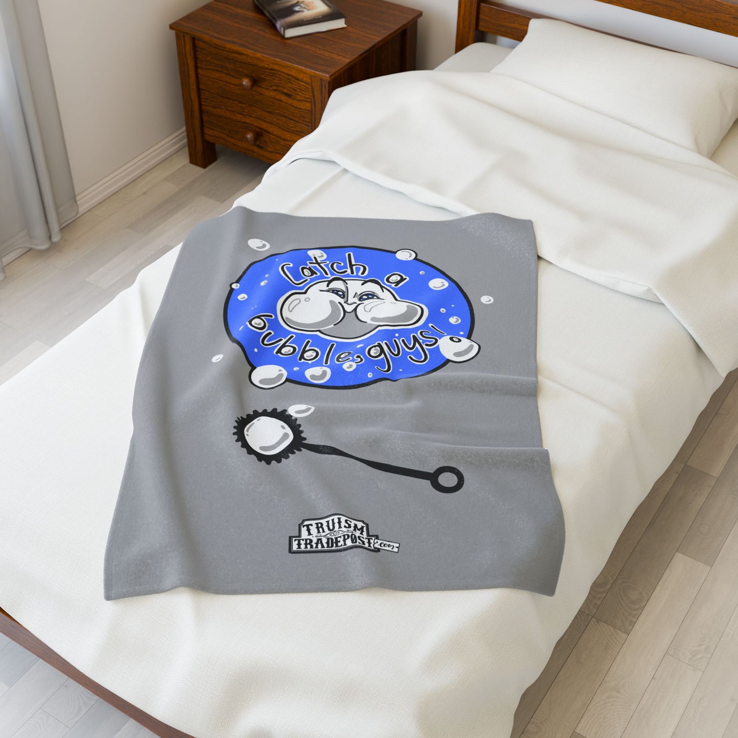 Catch a bubble, guys! (Plush Blanket)