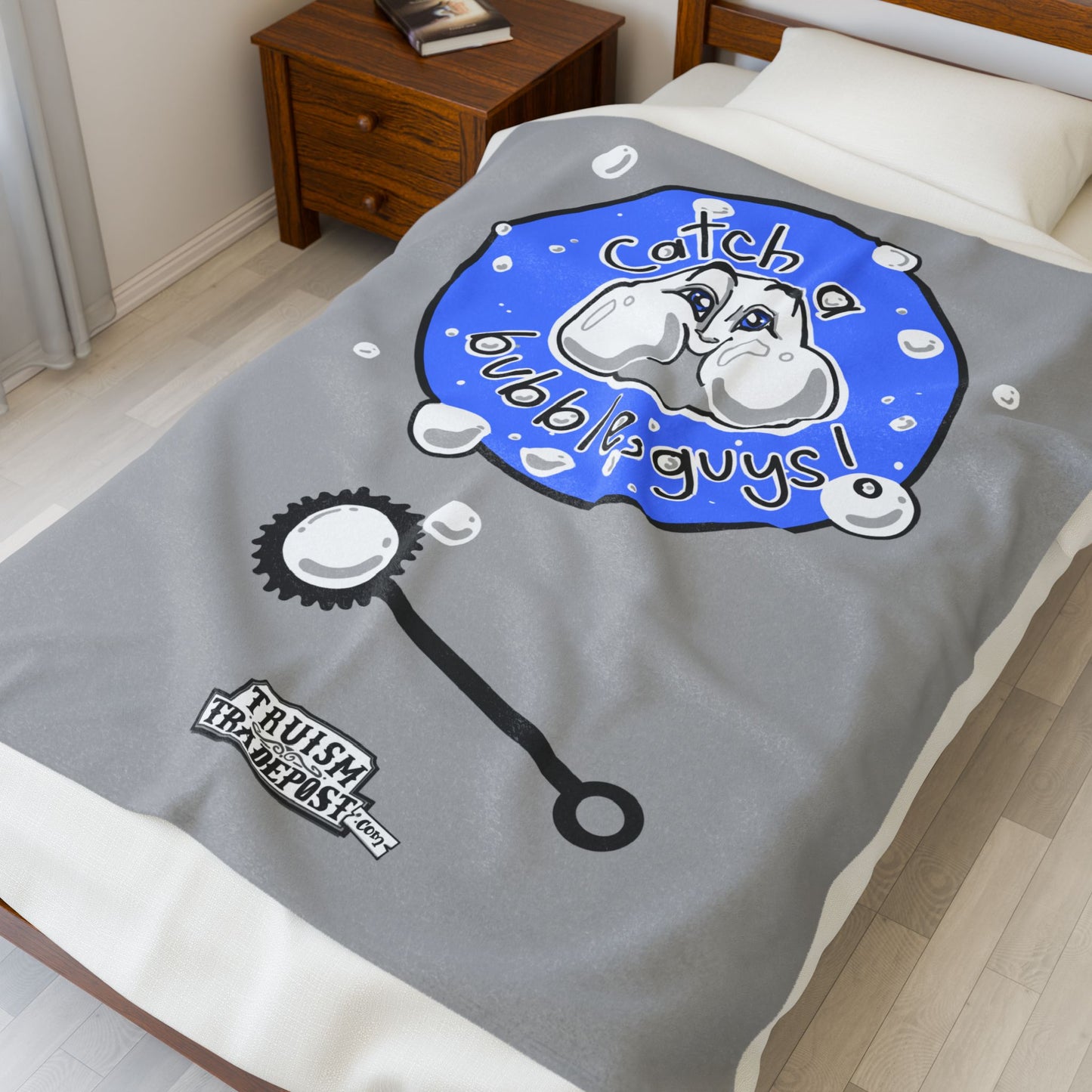 Catch a bubble, guys! (Plush Blanket)