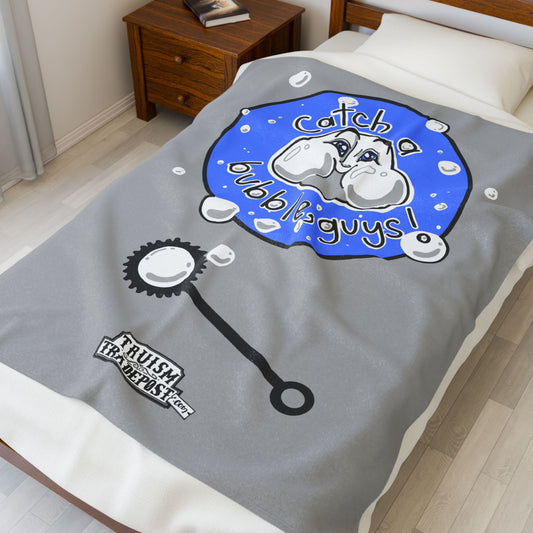 Catch a bubble, guys! (Plush Blanket)