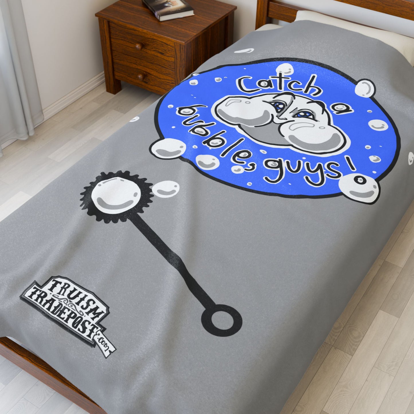 Catch a bubble, guys! (Plush Blanket)